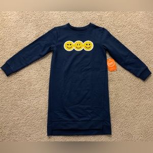 NWT Wonder Nation Smiley Face Flannel Dress